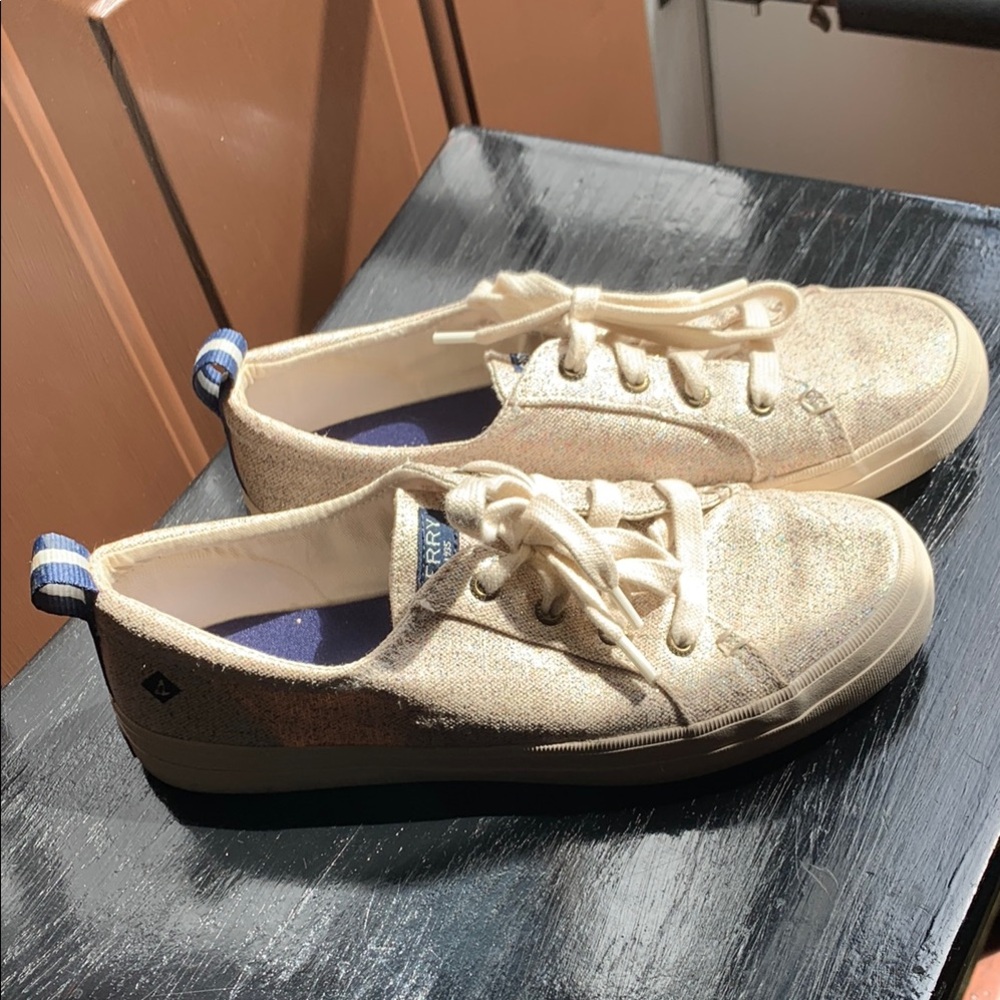 Sperry Glitter Canvas Sneakers